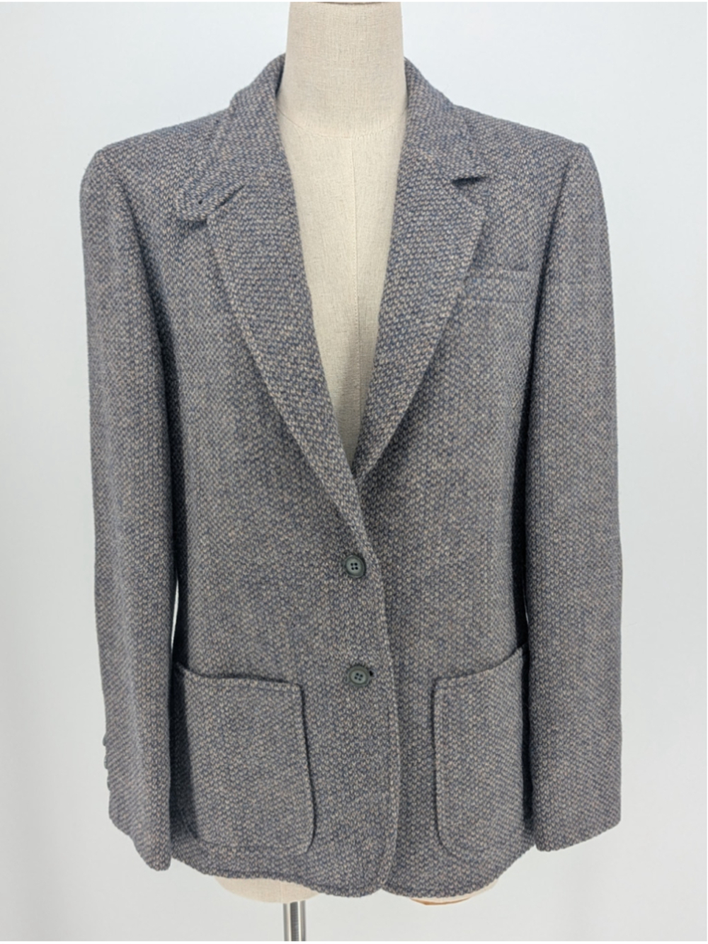 Vintage 70s Pendleton Knockabouts Wool Tweed Blazer Suede Elbow Patch S